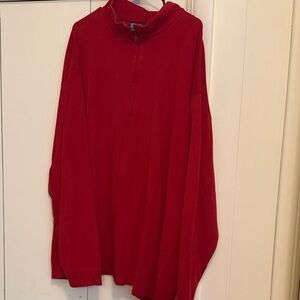 Polo Ralph Lauren Red Quarter Zip Pullover 3XLT